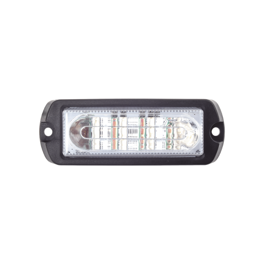 Luz Auxiliar Ultra Brillante de 8 LED's en color Rojo/Azul con mica transparente