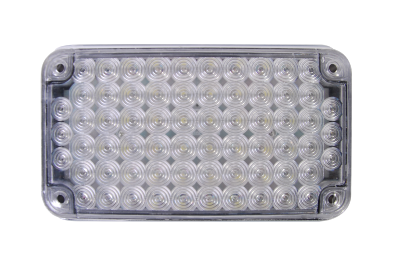Luz de Advertencia de 6X4", Color Claro, Ideal para Ambulancias