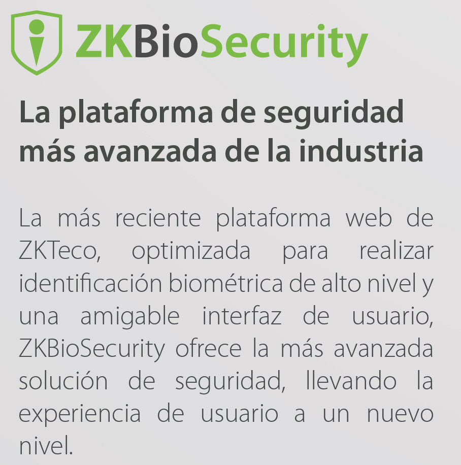 Controlador de Acceso 2 Puertas / 20,000 Huellas / 30,000 Tarjetas / ADMS PUSH / TCP/IP / Gabinete y Fuente 12V/5A