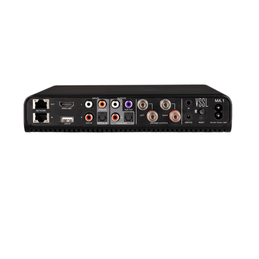 Amplificador de Audio Streaming | 1 Zona 2 Canales | Clase D 125W @ 8Ω | Native Streaming™ | AirPlay 2 | Google Cast | Bluetooth 5.3 | HDMI