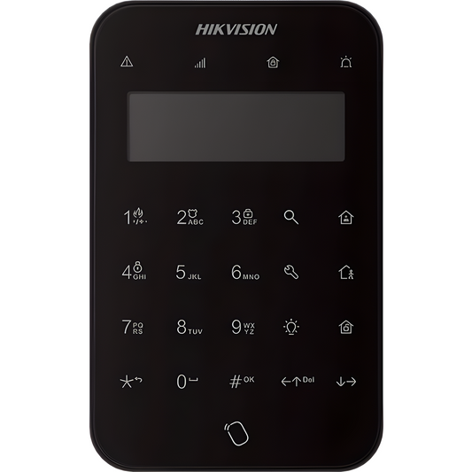 (AX PRO) Teclado Inalámbrico con Pantalla LCD para Armado y Desarmado / Color Negro / Funciones de Automatización para control de Relevadores