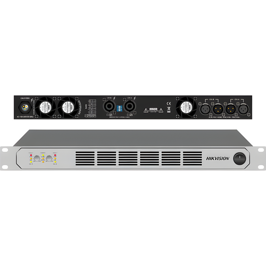 Amplificador de Potencia Profesional / 250W 2-Zonas / Clase D / Eficiencia 90% / Modos Estéreo y Puente / PFC de Banda Ancha / Protección Integral
