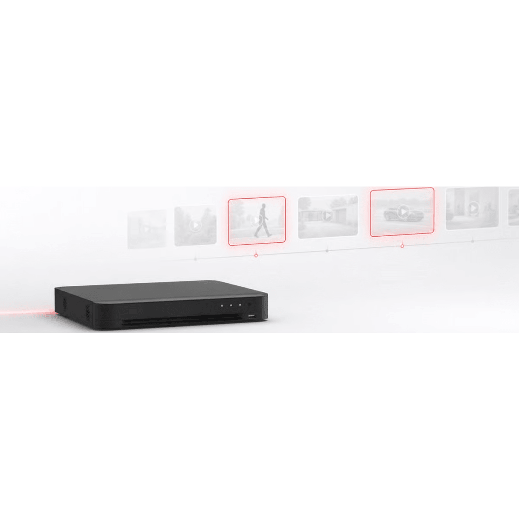 DVR 4 Canales TURBOHD + 2 Canales IP / 5 Megapixel Lite - 3K Lite / Audio Bidireccional / GUANLAN / Reconocimiento Facial / ACUSEARCH / 1 Bahia de