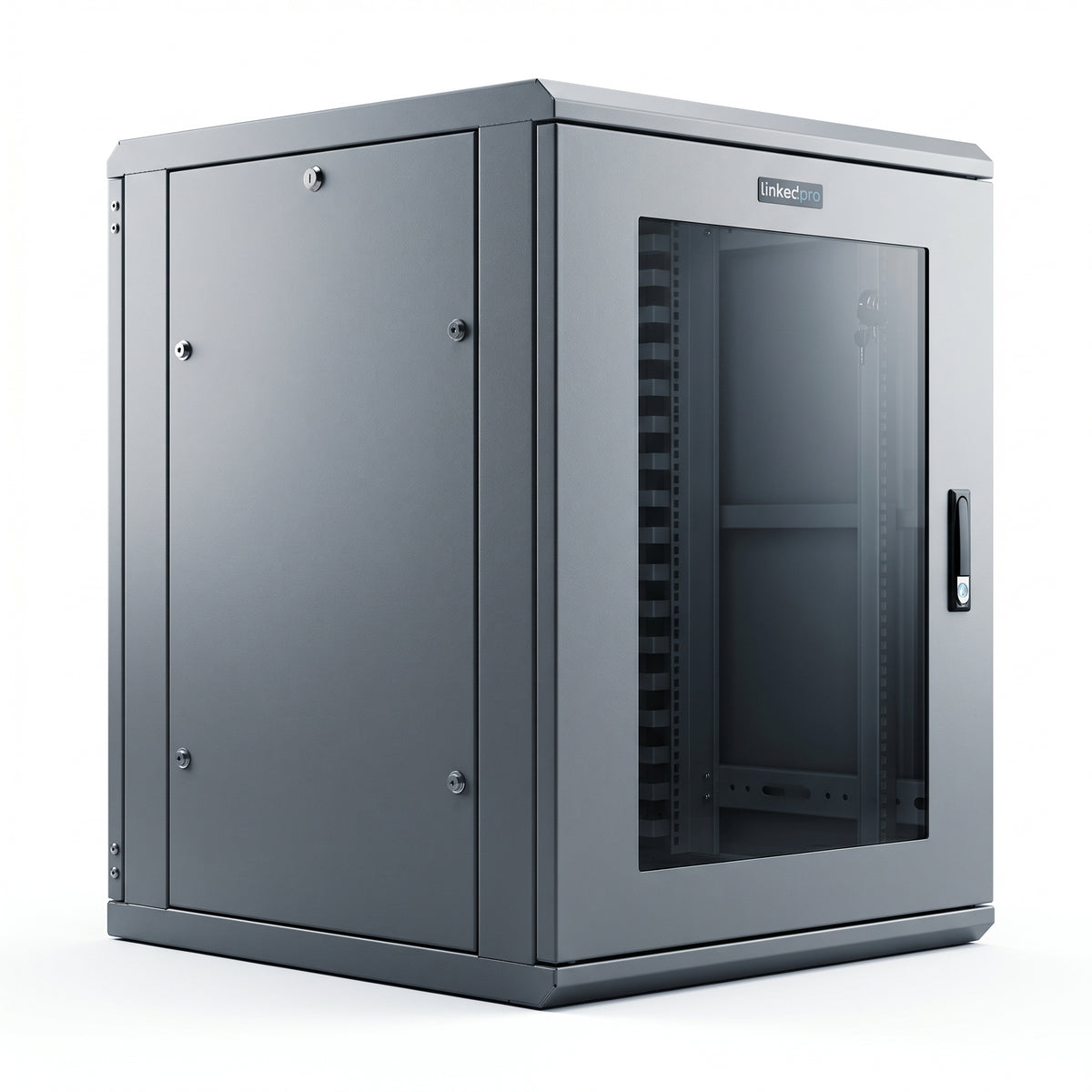 Gabinete Rack 19 Pulgadas / 18 Unidades / Piso / Puerta de Cristal / Acero Calibres 16-18-20 / Capacidad 750 kg (1653.5 lb) / Dimensiones 60 cm (23.6