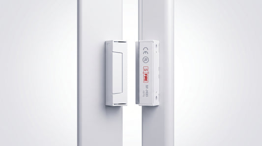 Contacto Magnético para Puertas y Ventanas / GAP 30 mm (1.18 in) / Blanco / Switch NC / 12 VCC