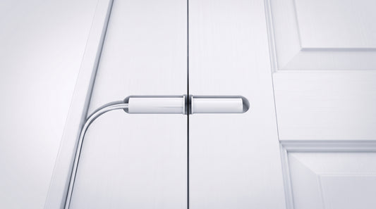 Contacto Magnético de Empotrar / GAP 19 mm / Switch NC / Puertas y Ventanas de Madera y Aluminio / Color Blanco / 12VCC