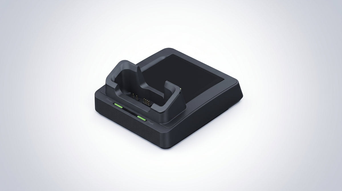 Cuna de Carga para PDA / DS-MH1421-202 / Carga Simultánea Dispositivo y Batería / Alimentación AC 100-240V / Salida DC 12V 2A / 0°C a 55°C