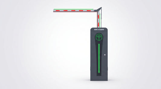 Barrera Vehicular con Brazo Articulado Iluminado Led 3 mts INCLUIDO (1.5 + 1.5) / Izquierda / Alto Desempeño / Brushless / Semáforo Rojo-Verde en