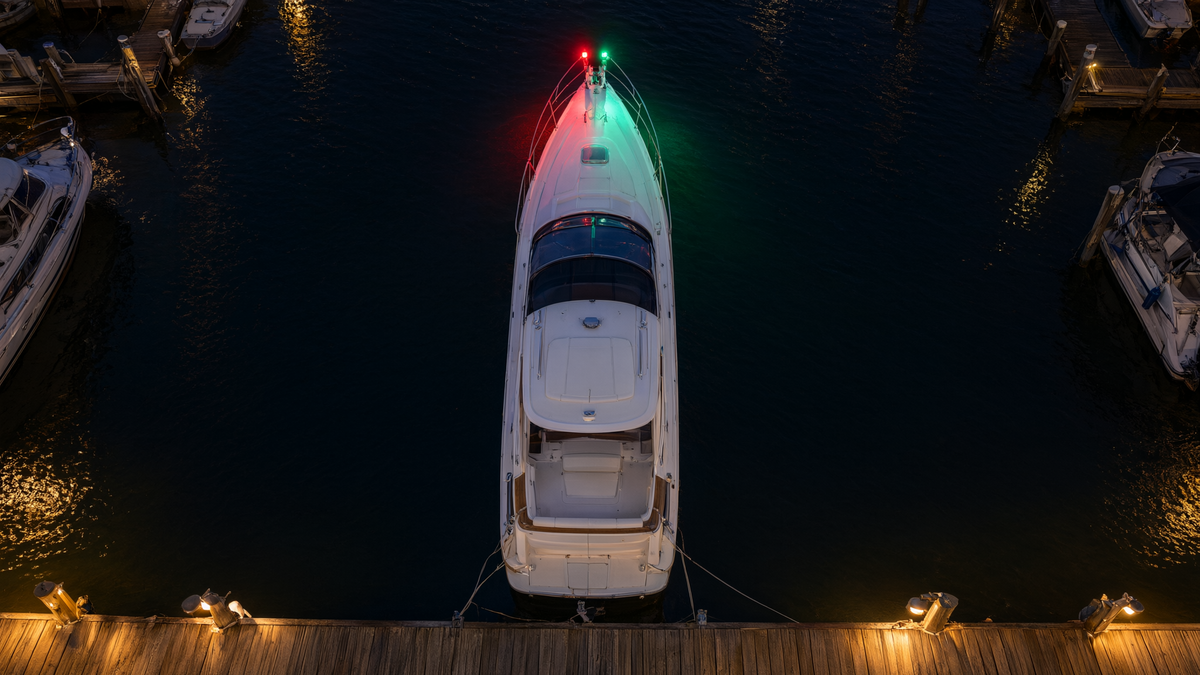Set Luces Laterales Cromadas / USCG 2nm / <20m