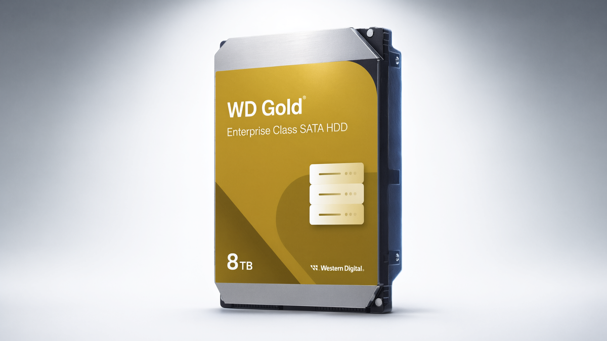 Disco Duro Empresarial WD Gold / SATA 6 Gb/s / 8 TB / 7200 RPM / Tecnología HelioSeal / ArmorCache / 5 Años Garantía / 2.5M Horas MTBF