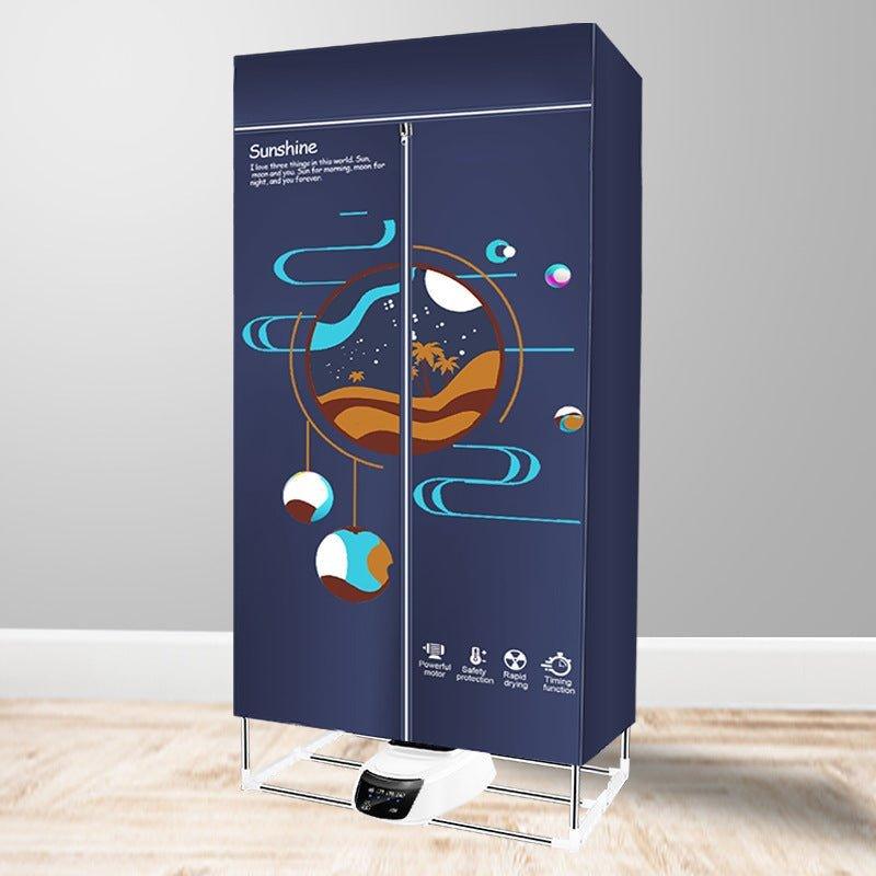 Closet Secador de ropa con control remoto portátil plegable con Luz Ultra Violeta y Esterilización por Iones - Ciaespinoza.com