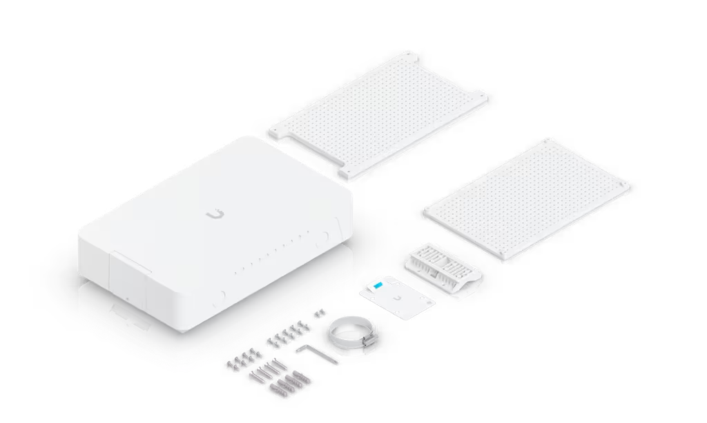 UniFi Flex Utility Pro – Gabinete Universal para Exteriores IPX6 Resistente a la Intemperie, Diseñado para Montaje en Pared o Poste