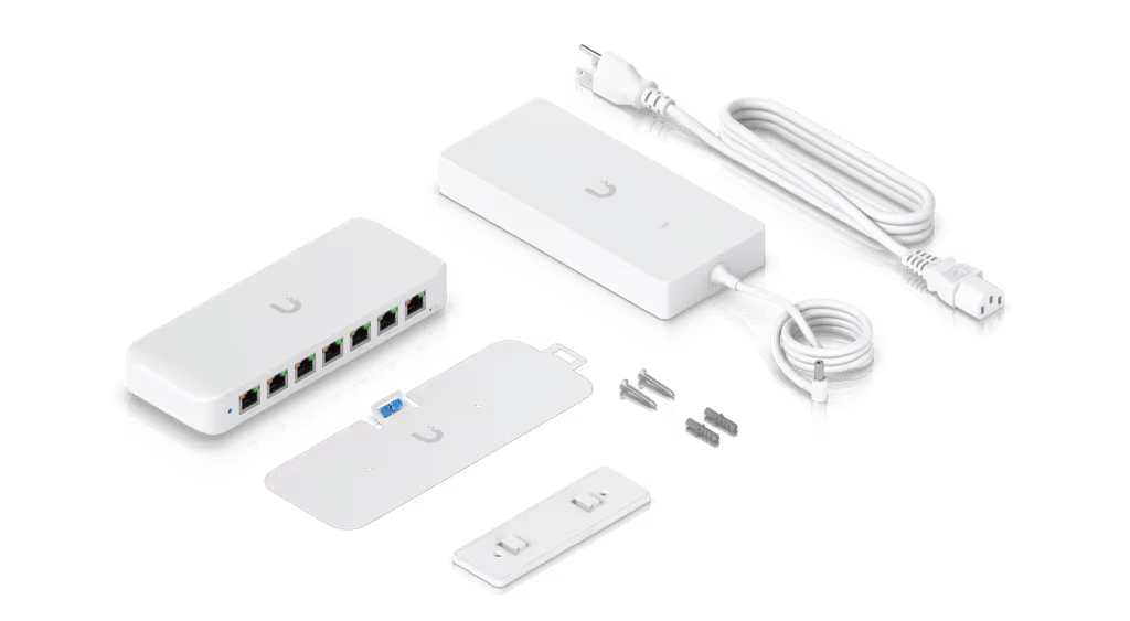 USW Ultra 210W Switch de 8 Puertos GbE (7 Puertos PoE+ y 1 Puerto Entrada PoE++) con Opciones de Montaje Versátiles