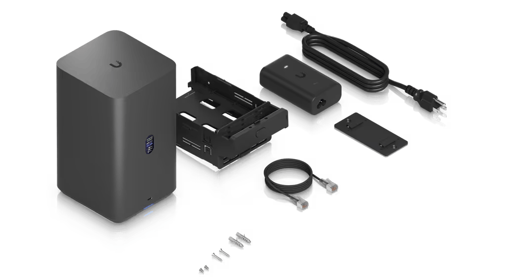 UniFi UNAS-2 – Servidor NAS Compacto de 2 Bahías para HDD 3.5" SATA, Puerto 2.5 GbE, USB-C y PoE++