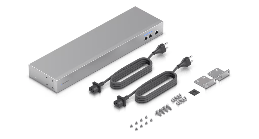 UniFi USW-WAN – Switch WAN Capa 2 con 3 Puertos RJ45 10 GbE y 1 Puerto RJ45 GbE y Alimentación CA Redundante para Alta Disponibilidad con UniFi