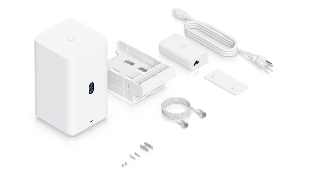 UniFi UNAS-2 – Servidor NAS Compacto de 2 Bahías para HDD 3.5" SATA, Puerto 2.5 GbE, USB-C y PoE++