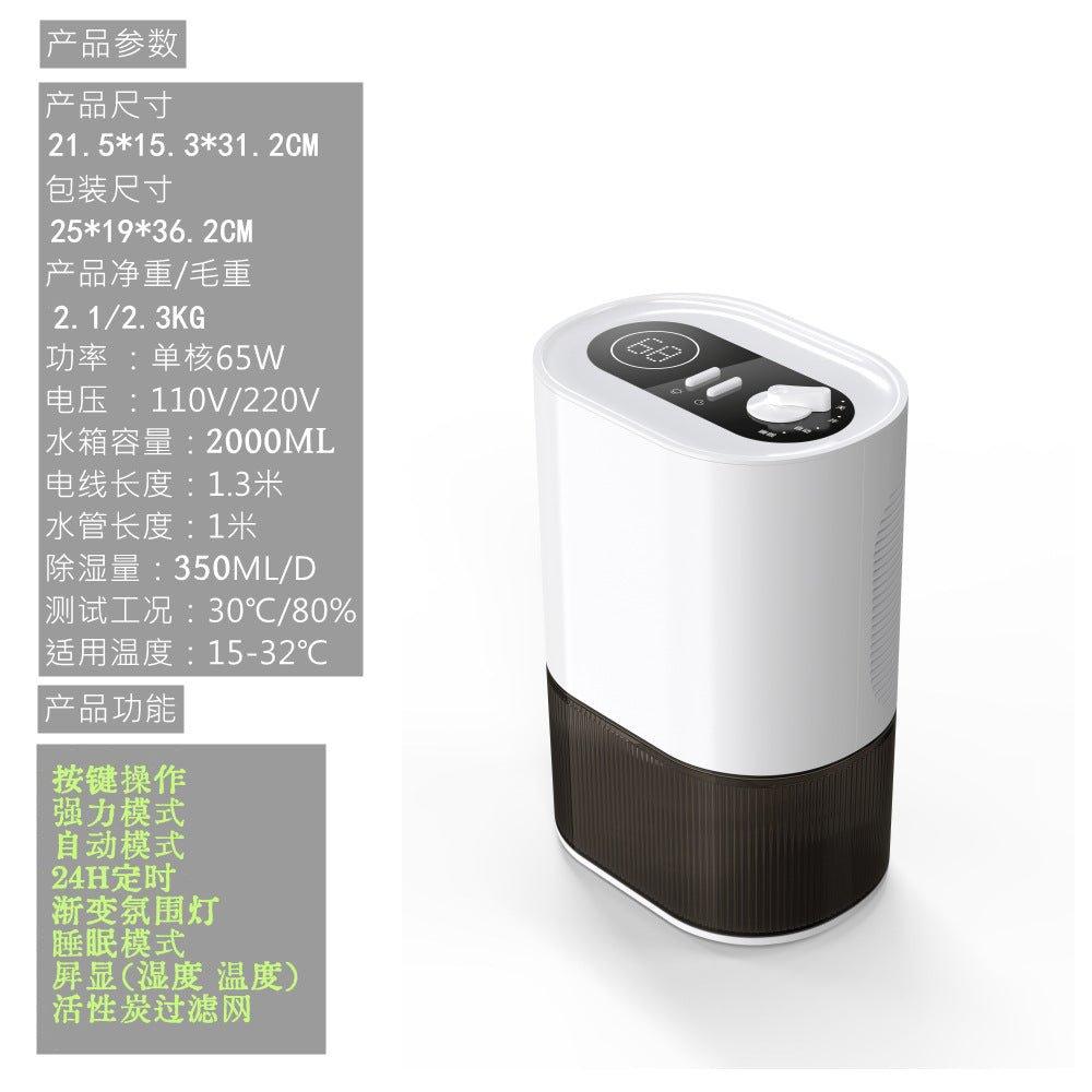 Deshumidificador y purificador de vapor para interiores, con deposito o manguera - Ciaespinoza.com