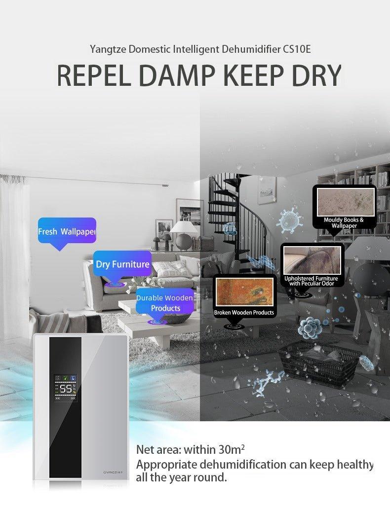 Deshumidificador y purificador de vapor para interiores, con deposito o manguera - Ciaespinoza.com