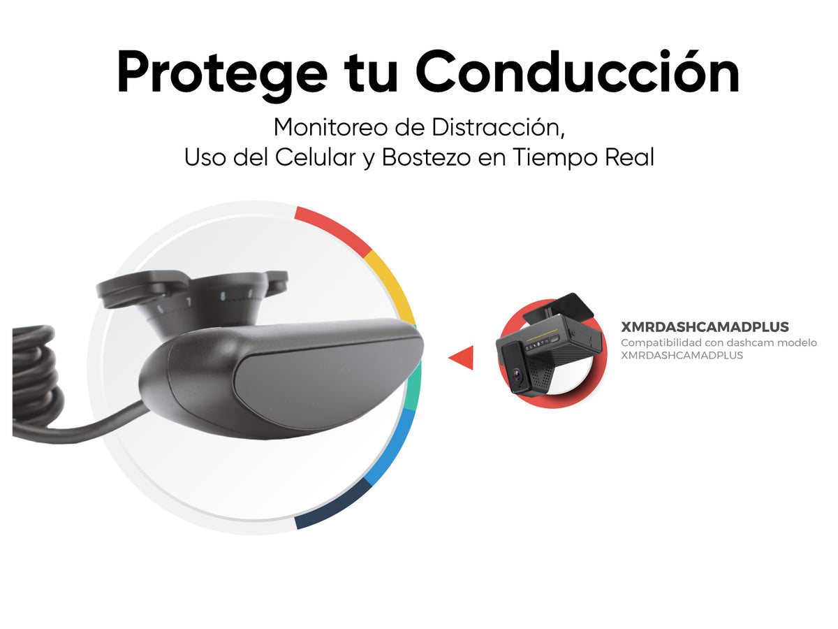 Sensor DSM compatible con dashcam XMRDASHCAMADPLUS para identificar los estados de conducción anormal
