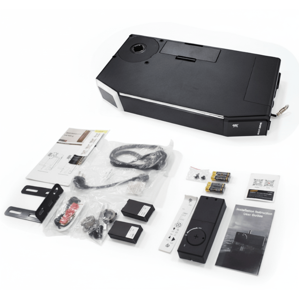 kit D / Puertas de Garage / 1/2HP / Silencioso / WIFI / Iluminación LED / Montaje lateral Estetico / Cerradura Inalambrica / 2 Controles Inalambricos