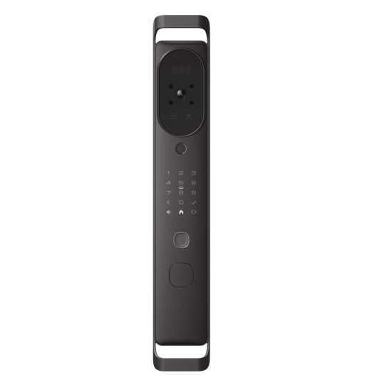 Cerradura Inteligente Multibiométrica / Reconocimiento Facial + Venas Palma + Huella Digital / Teclado Numérico + Tarjetas IC + NFC / Pantalla HD 4.5