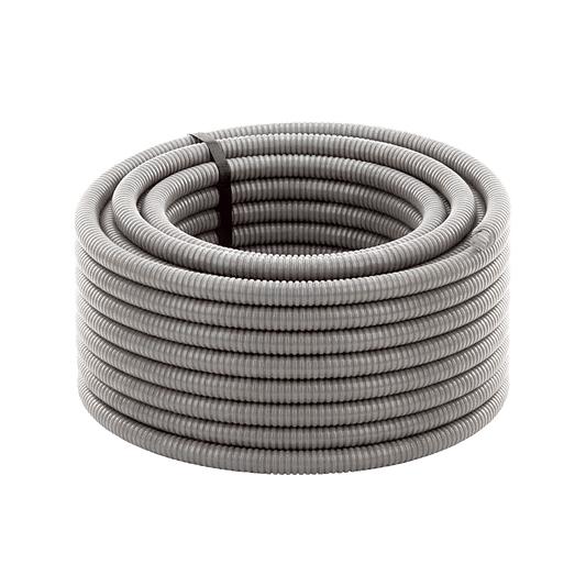 Tubo Flexible tipo Liquidtight de 1" (25 mm) / Acero + PVC / Rollo de 20 Metros.