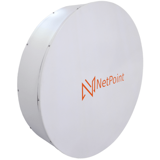 Antena Parabólica MLO de Banda Ultraancha / 4.9-7.2 GHz / Ganancia 30 dBi / Dual Slant 45°-90° / 2 ft (60 cm) / Conector Dual N-Hembra / Incluye