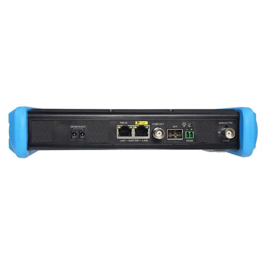 Tester de Video Profesional | Pantalla 7"| Prueba IP/HD/Analógicas | TVI/CVI/AHD/CVBS | IP ONVIF | 4K/8K | H.264/H.265 | HDMI | PTZ | Scanner IP |