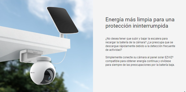 Kit de Camara PT 4G / batería recargable / Incluye 1 pieza de CS-EB8-4G y 1 Pieza de CS-PSP8
