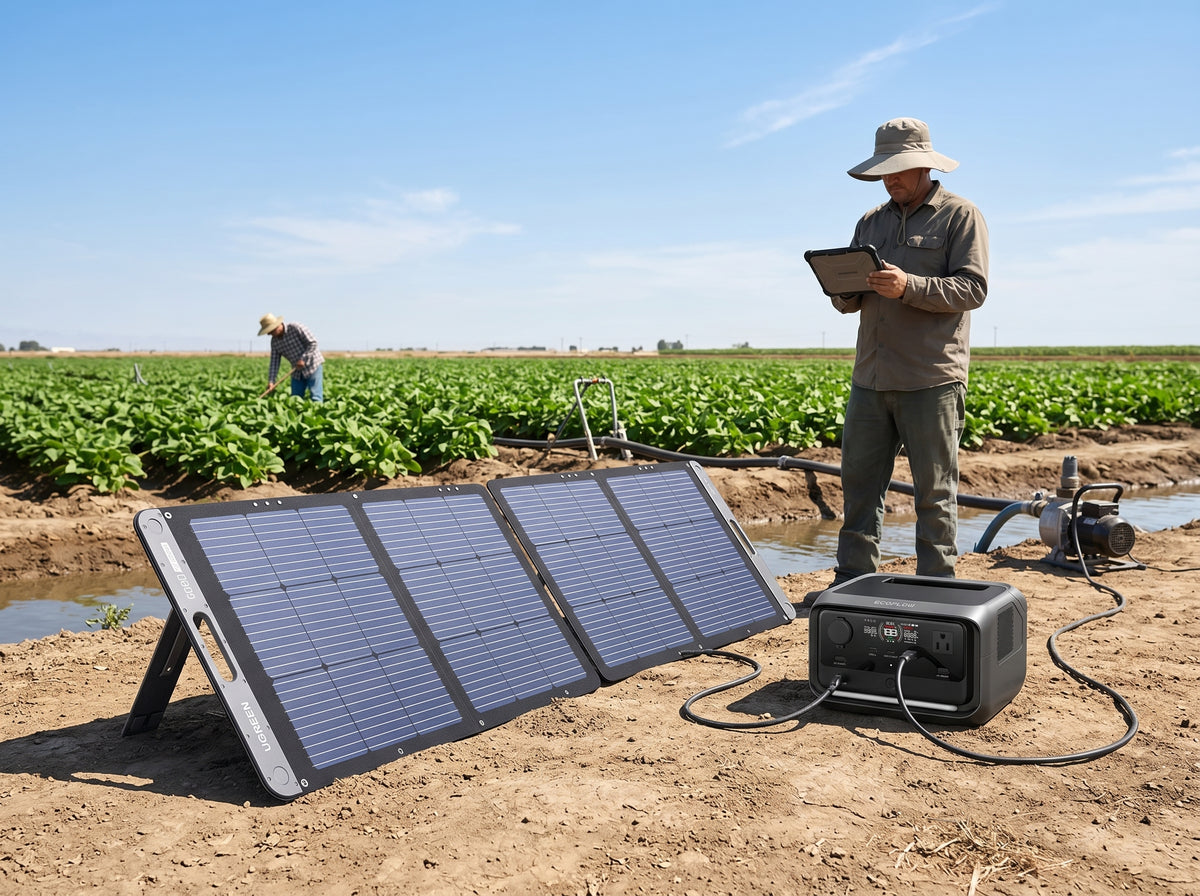 Kit de panel solar y estación de batería portátil