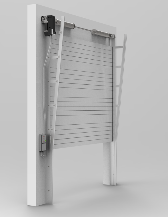 Motor para puertas de garage / Enrollables / Seccionales / 1HP / Silencioso / Estético / Fuerte / Iluminación LED / Torque 50Nm / Montaje lateral .