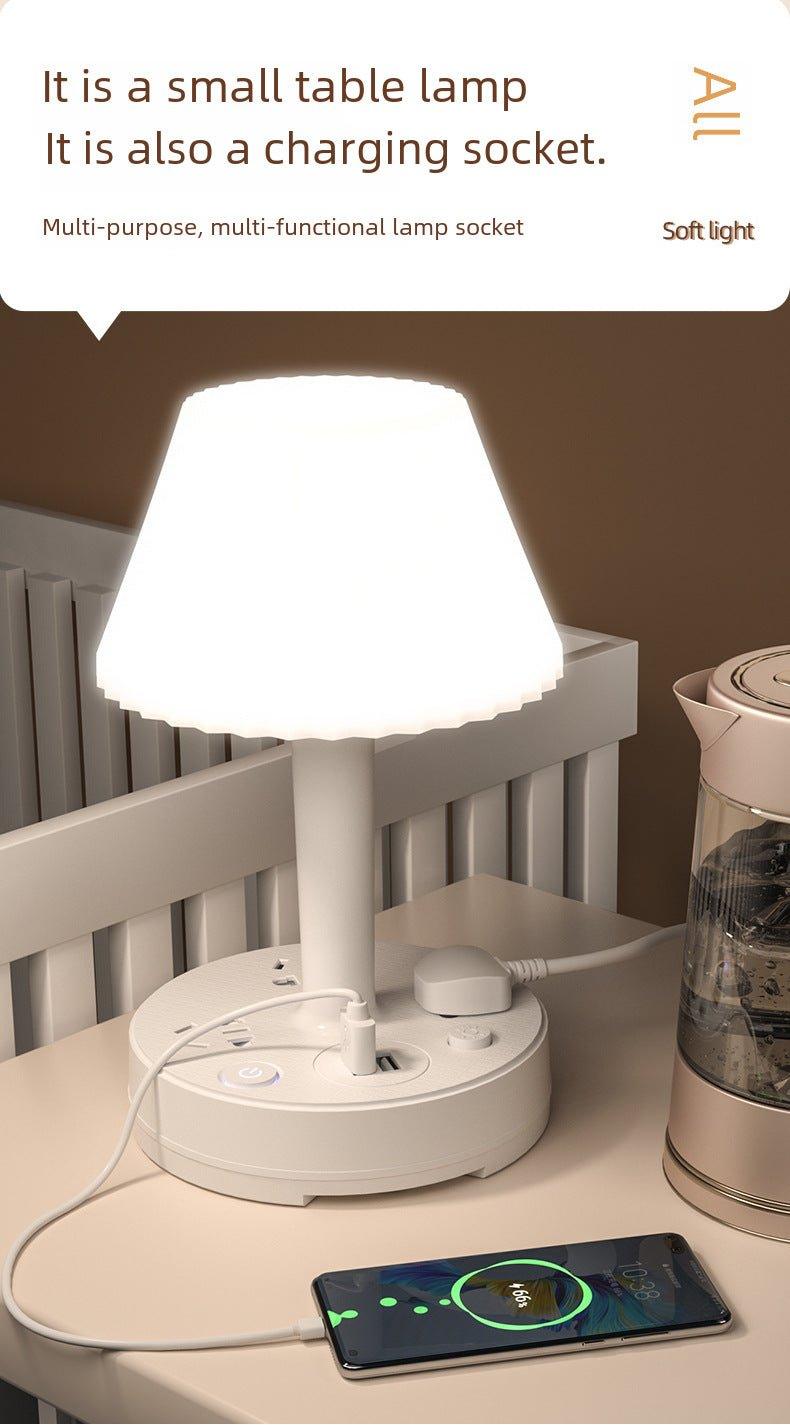 Lampara de escritorio multifunción con enchufe USB, 3 tipos de iluminacion - Ciaespinoza.com
