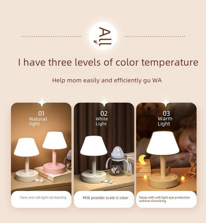 Lampara de escritorio multifunción con enchufe USB, 3 tipos de iluminacion - Ciaespinoza.com