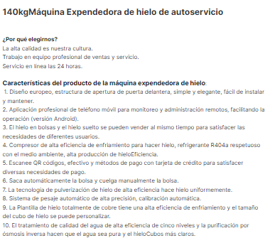 Maquina Expendedora COMBO de 140Kg al dia de Hielo Nuevo diseño con embolsado Semiautomático, Filtro, Pantalla, sistema remoto android y sistema de configuracion local Acepta monedas, billetes, Tarjeta de credito - Ciaespinoza.com