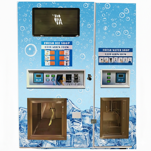 Máquina Expendedora de Hielo 450 kg + Agua 3000 L/día