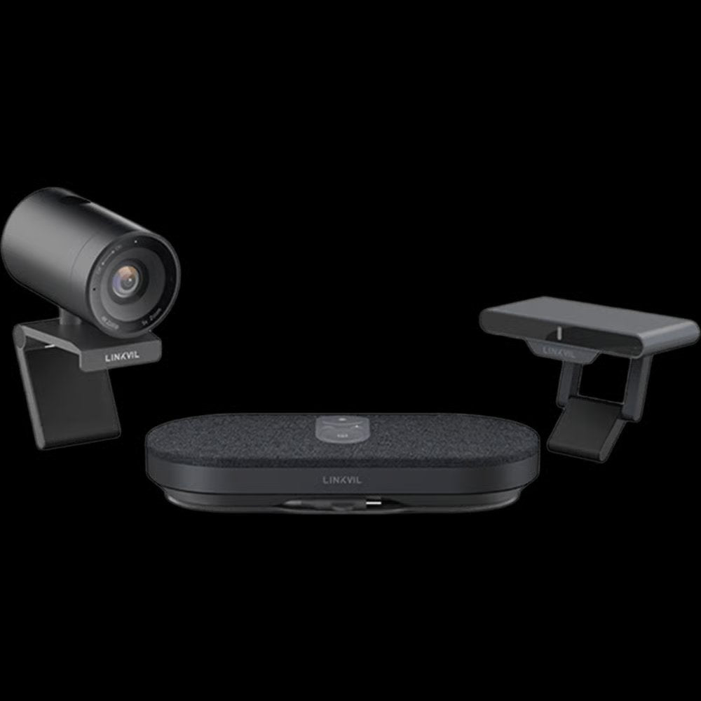 Kit Videoconferencia 4K Todo en Uno / Cámara 8MP + Altavoz 3W / Micrófono 8 Filas / USB Type-C BYOD / Transmisión Inalámbrica 4K / Incluye 2 Pods de