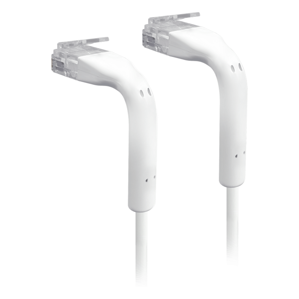 UniFi Patch Cable Cat6 Ultradelgado GbE con Botas Flexibles, Color Blanco, 1 Metro (3.28 Pies)