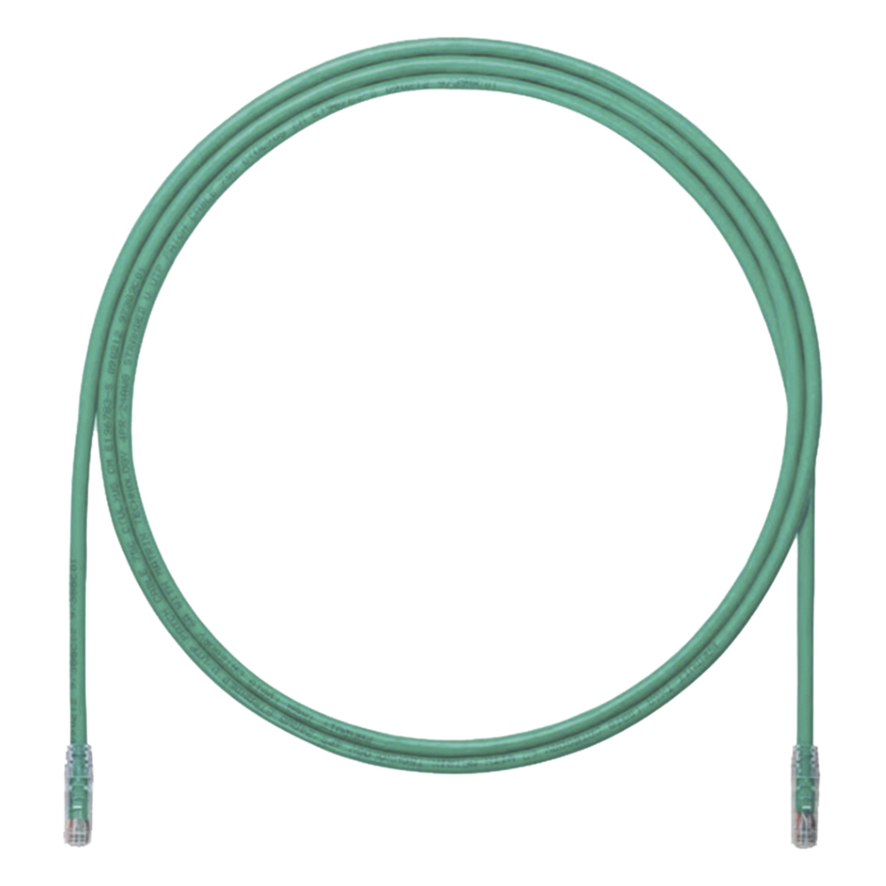 Cable de Parcheo UTP, Cat6A, 24 AWG, CM, Color Verde, 0.91 Metros (3 Pies)