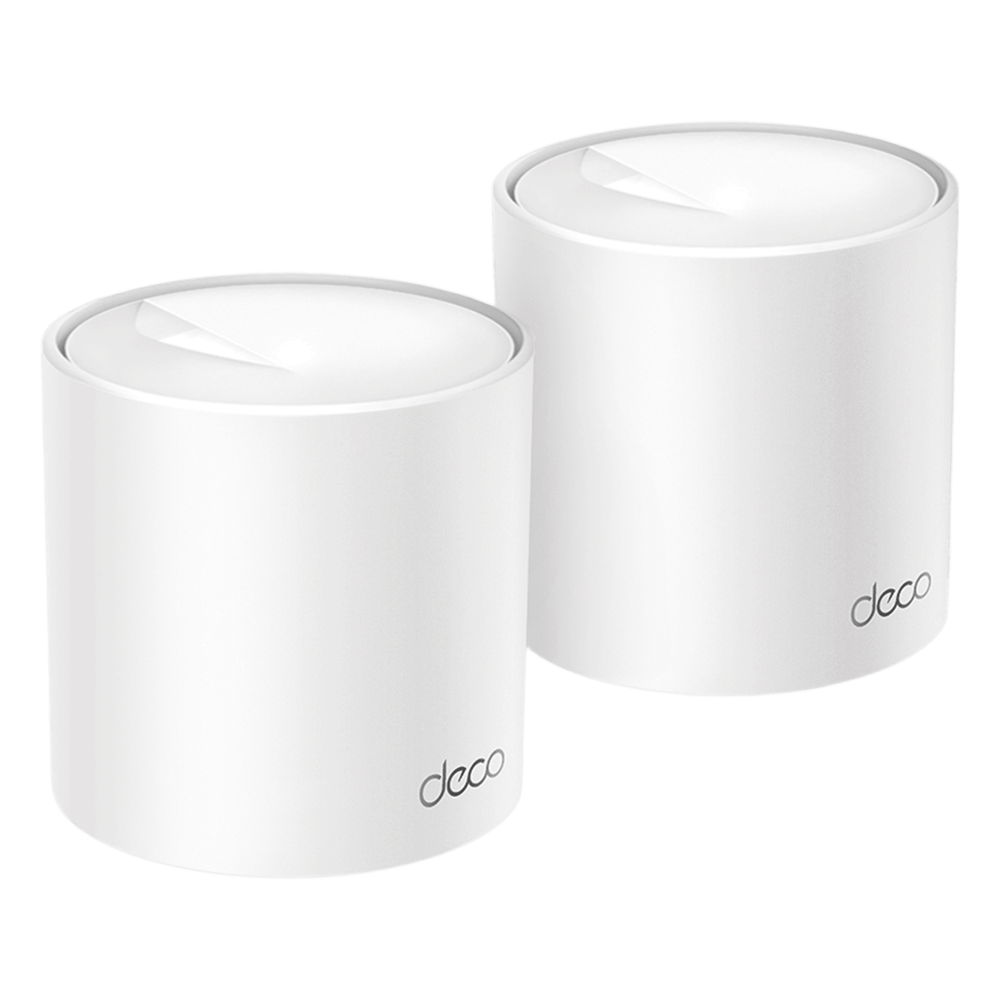 Kit 2 Routers Inalámbricos MESH Interior para Hogar / Doble Banda Wi-Fi 6 AX1500 Mbps / 2 Puerto Gigabit WAN/LAN / 2 Antenas Internas