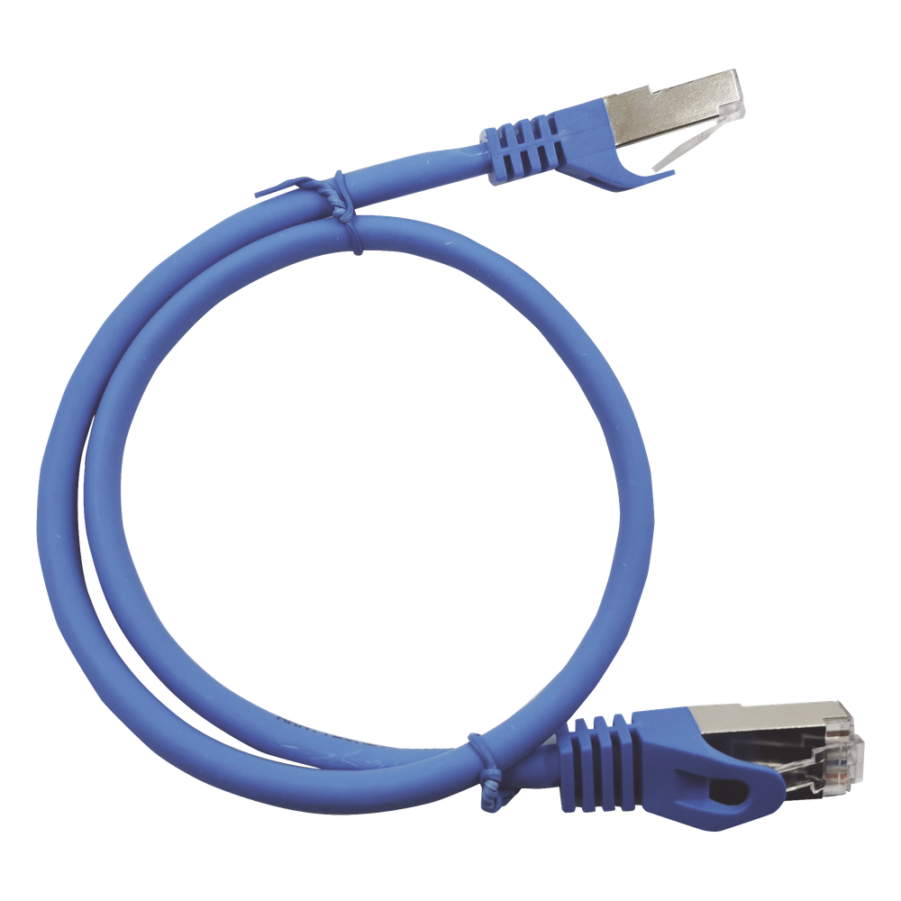 Patch Cord Cat6A 10G Blindado 3.0 Metros (9.84 Pies) Azul
