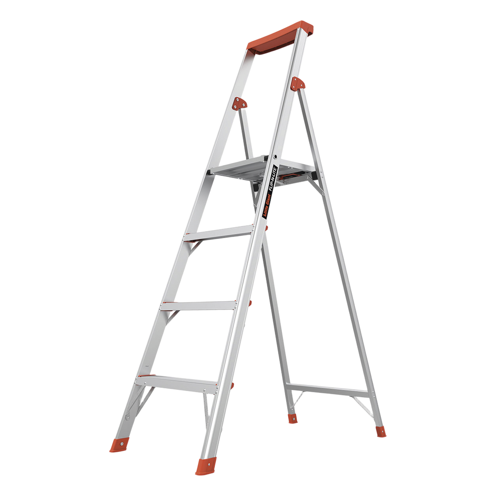 Escalera con 4 peldaños de 1.8 metros de aluminio.