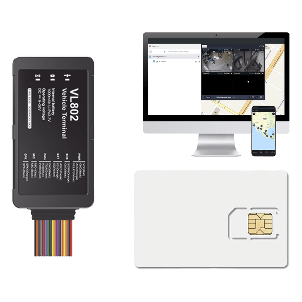 Kit localizador vehicular / 4G LTE / BLE / RS485 / Audio dos vias (requiere accesorios) / incluye SIM500MB2Y y Plataforma EPCOMGPSCODE / Compatble