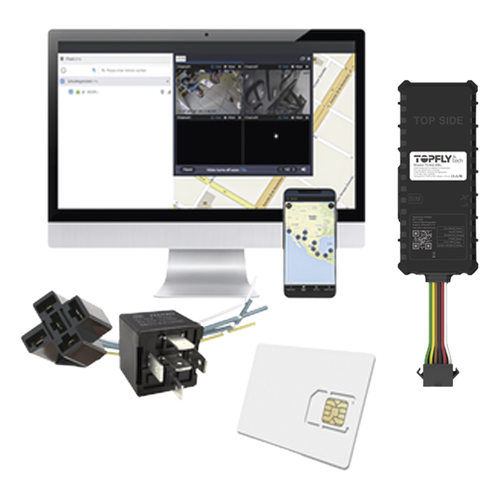 Kit Dispositivo TLW26BL para localización para vehículos / Conectividad 4G LTE y BLE 5.0 / Diferentes tipos de notificaciones / Corte y