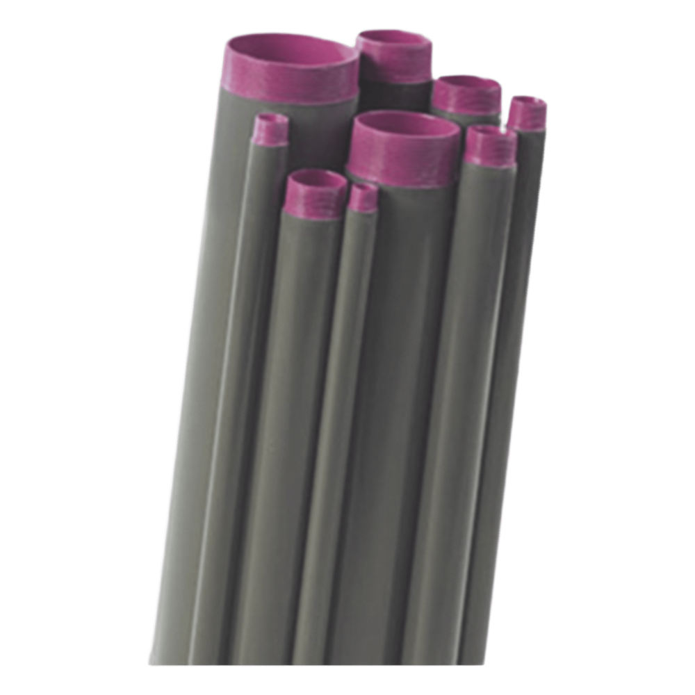 Tubo Conduit rígido de aluminio de 1/2” (12.7 mm) con recubrimiento de PVC de 3.05 m con cople.