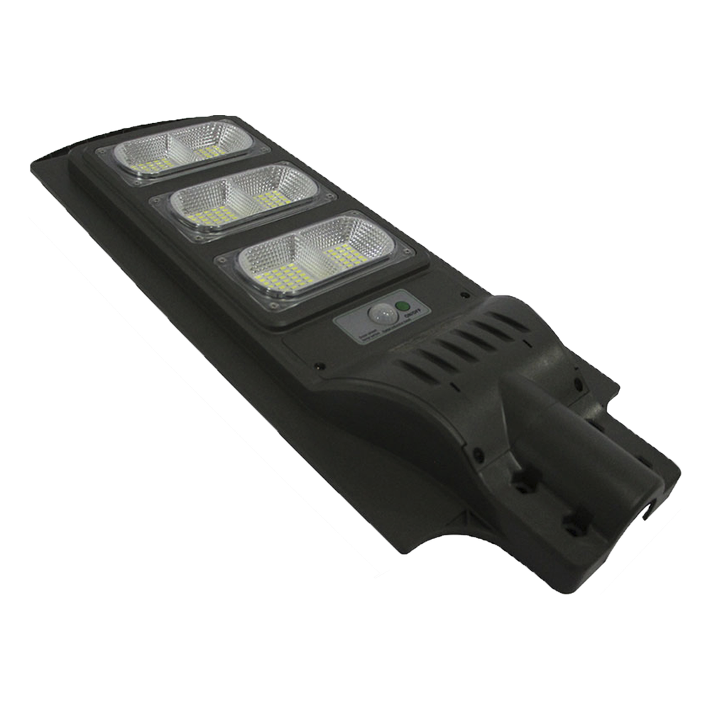 Luminaria con Panel Solar y Sensor de Movimiento de 120 W/ Luz 6 500 K / Dimensiones 625 x 240 mm / Ángulo de Luz 120°.