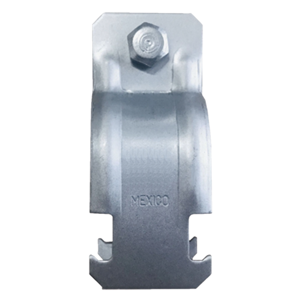 Abrazadera Unicanal para Conduit Cédula 40 de 1 1/2" (38 mm).
