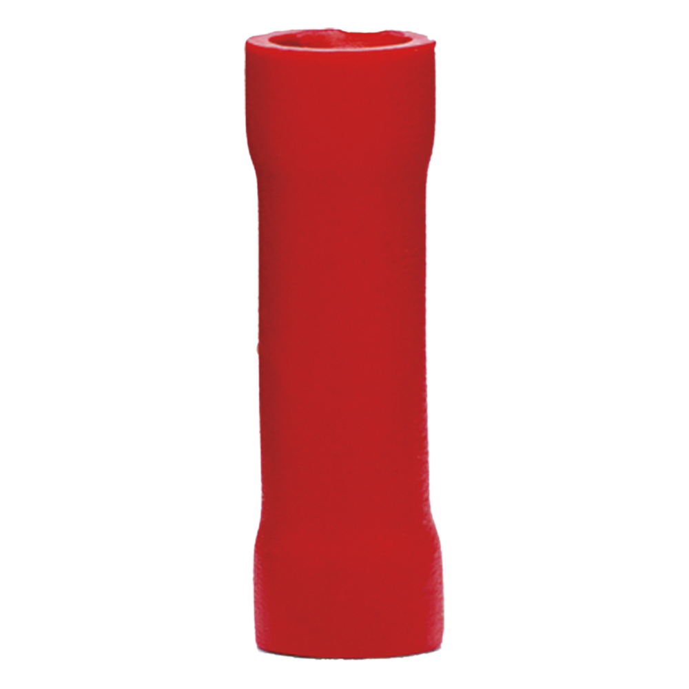 Conector a tope aislado / 22 - 16 AWG / Rojo / Paquete de 25 piezas