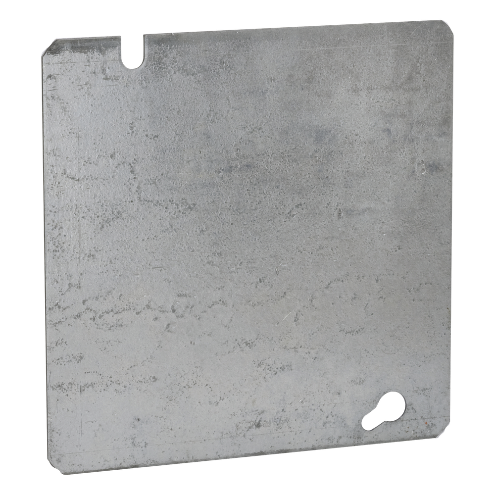 Tapa Cuadrada Ciega de Acero Galvanizado de 4 11/16".
