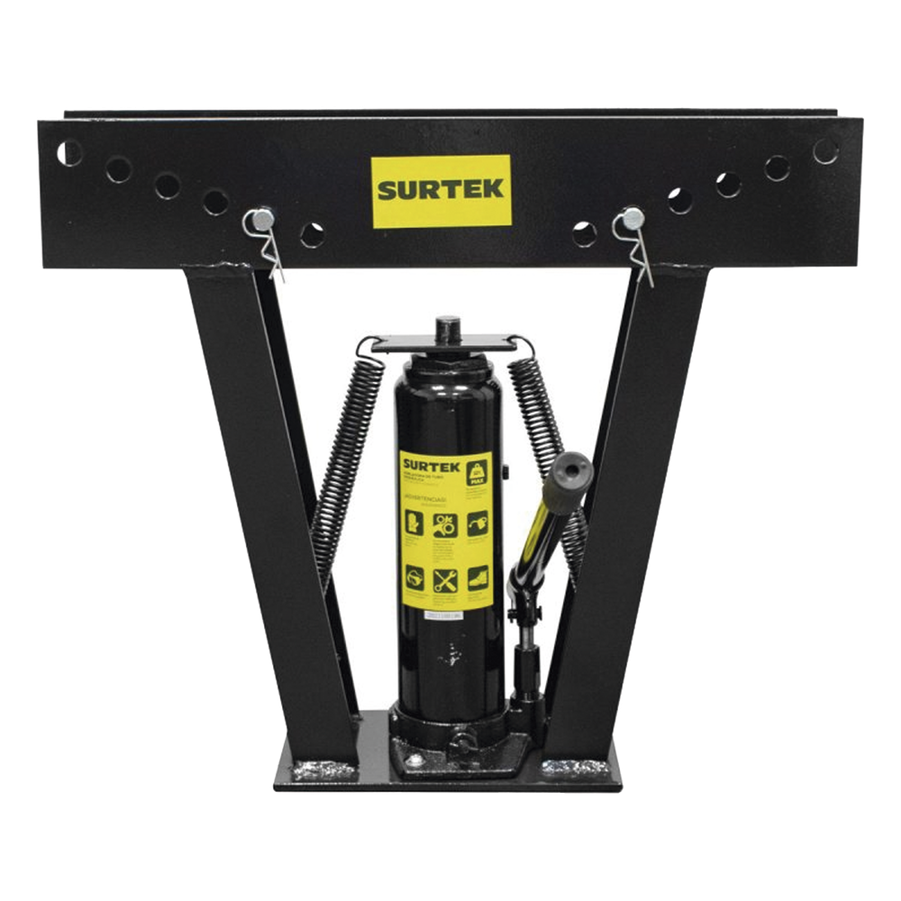 Doblatubos hidráulico de 1/2" a 2" incluye dados con medidas, capacidad 12 toneladas.