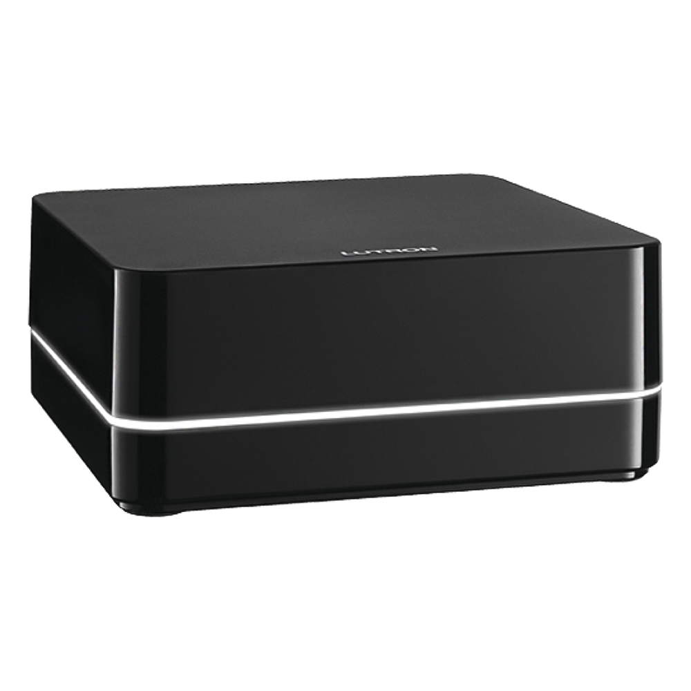 Controlador principal para sistema RA2 Select, administra hasta 100 dispositivos inalámbricos, conexión Ethernet al router y control desde la app de